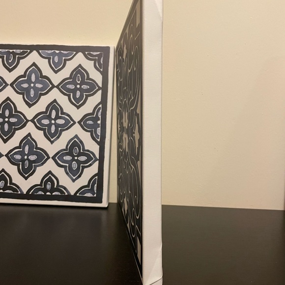 IKEA PJÄTTERYD Cobalt Blue Canvas Tile Set of 4 - Picture 3 of 7